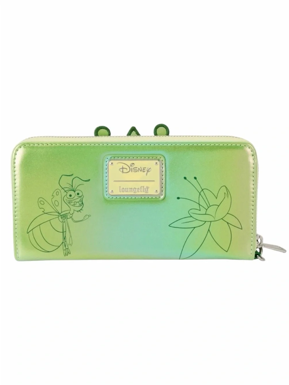 Loungefly Disney Princess & The Frog Tiana Shiny Iridescent Wristlet Wallet NWT
